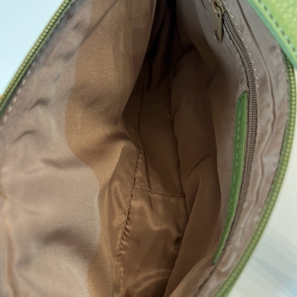 WILSON LEATHER VINTAGE GREEN HAND BAG - Picture 4 of 14